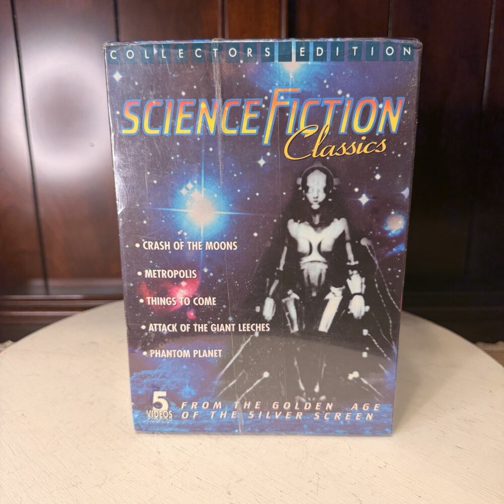 SEALED Science Fiction Classics VHS 5 Box Set Golden Age Of The Silver Screen
